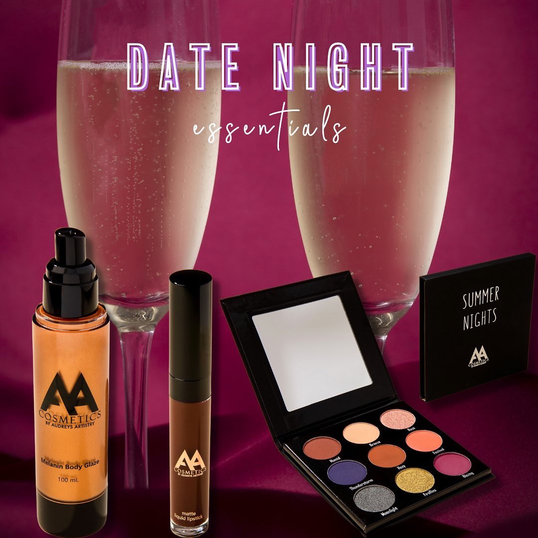 Let’s go on a date! 💕

Grab your girls, your significant other, a new love interest, or take yourself on a date. It’s essential to take the time out and date. 
AudreysArtistry.com 
First time shoppers receive 10% off
#datenightessentials #datenight #makeup #cosmetics