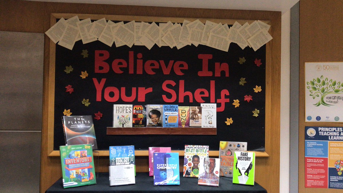 BSAKlibrary's tweet photo. Welcome back!!! And, all the best to those sitting exams. Be kind to yourself and never stop believing. @BSAKsecondary #BSAKInspired #BSAKSecLibrary https://t.co/GRCgW10zhS