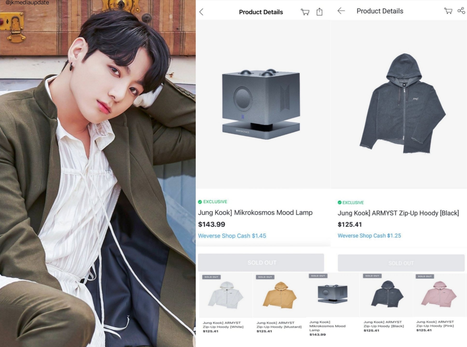 JJK Media on Twitter: 【本日のクーポン】 KOOK JUNG ARMYST PINK HOODY ZIP-UP パーカー