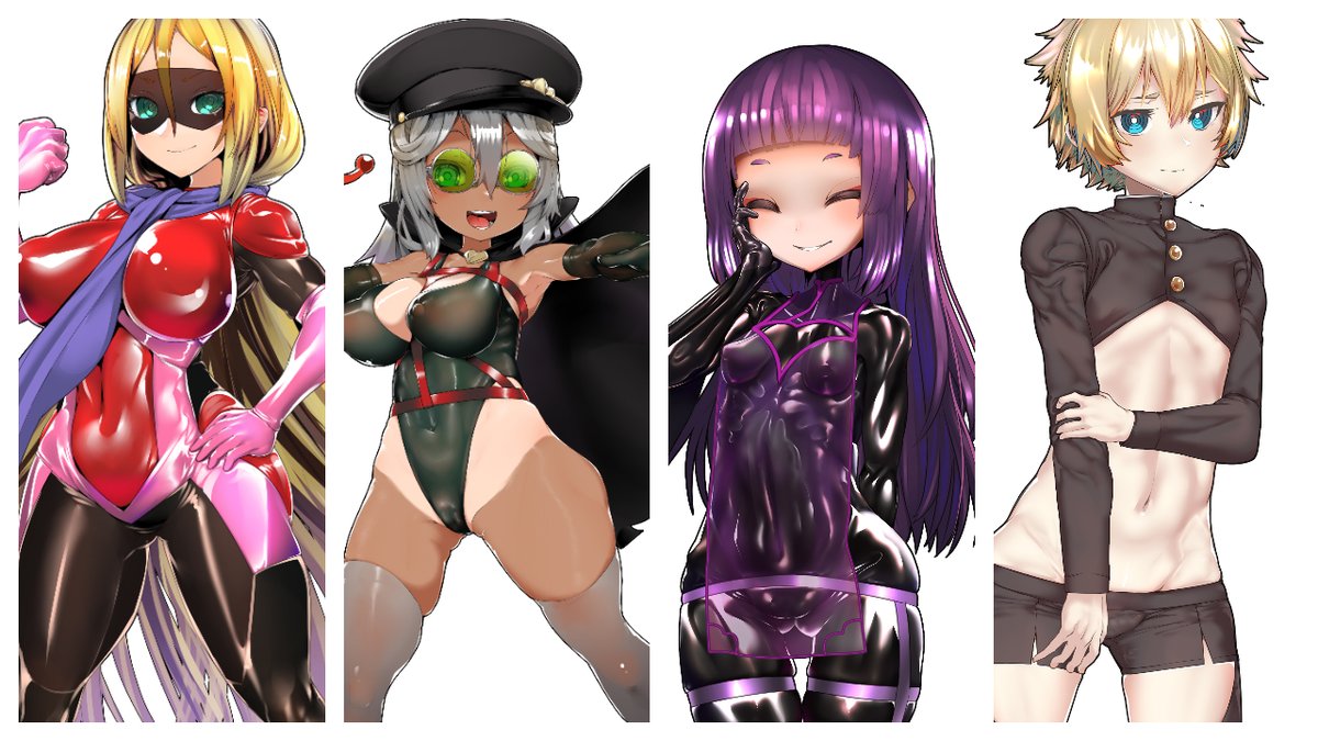 やどのーち先生はレパートリーの多い方なのでオススメですよ。ウチだとこれ全部先生担当のキャラです。 https://t.co/rUFYPl2Drm 