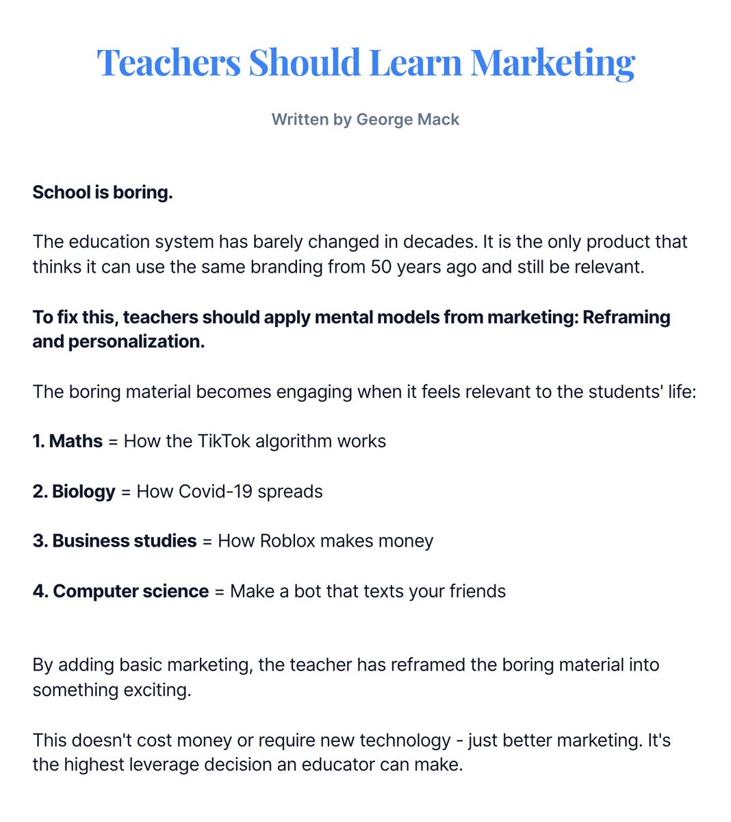 George Mack tweet media