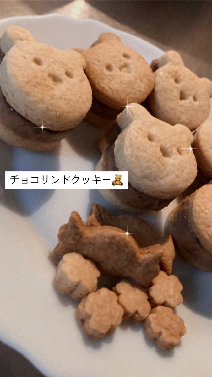sugar_teto's tweet photo. 昨日のクマさんクッキーはチョコサンドに変身した🧸 https://t.co/N7CHfChHB5