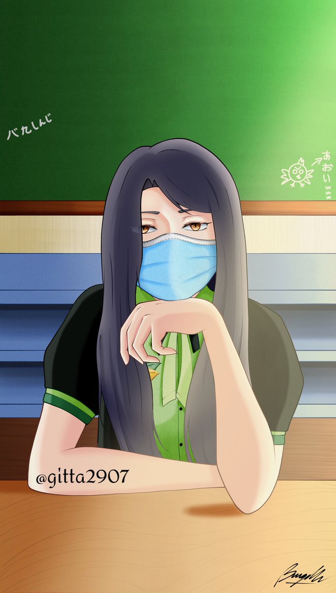 gitta2907's tweet photo. Another OC, uniform from my group chat art.

I should used 2 canvas to coloring (body &amp; background) 😔

#art #originalcharacter #oc #girl #uniform #ibispaint #drawing https://t.co/ekFfxS26yq