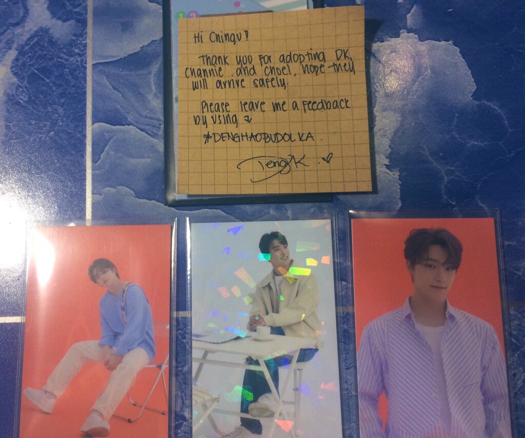 nonpareil_jh's tweet photo. Thank youu @dengghaooo for letting me adopt DK, Chan & Cheol’s tc❤️ kapal ng bubble wrap super secured. It’s my bday today and this is a great gift🥰 #DENGHAOBUDOLKA https://t.co/VeExeOnt7G
