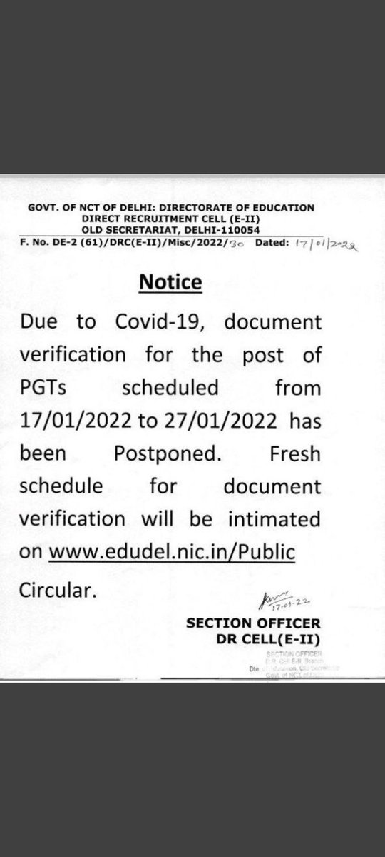 RockRic1's tweet photo. #postpone_ssccgl 
Now even document verification postpone which consist less number of candidates as compare to 1 lakh candidatesof ssc cgl all over the india. 
If any mishap occurs,then ssc should be held responsible for candidates and their family health.@PMOIndia @MoHFW_INDIA https://t.co/rCofnt6Xxp