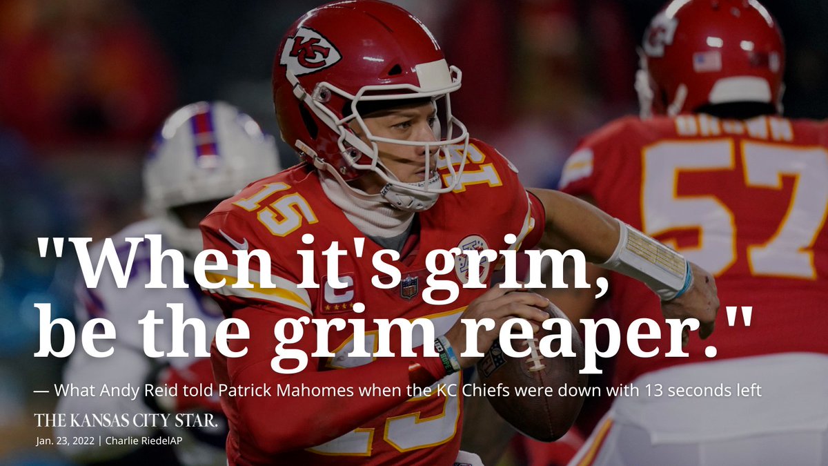 KCStar's tweet photo. Andy Reid delivered a classic quote during the epic Chiefs-Bills playoff game Sunday night https://t.co/LPuvUVzFLX https://t.co/mcYq3Kipfu