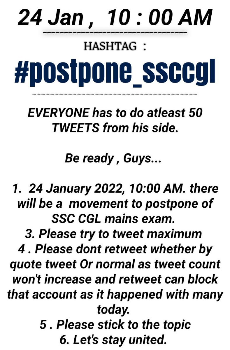 SSCCGLAspirant6's tweet photo. #postpone_ssccgl
#postpone_ssccgl https://t.co/76QHzToeYj