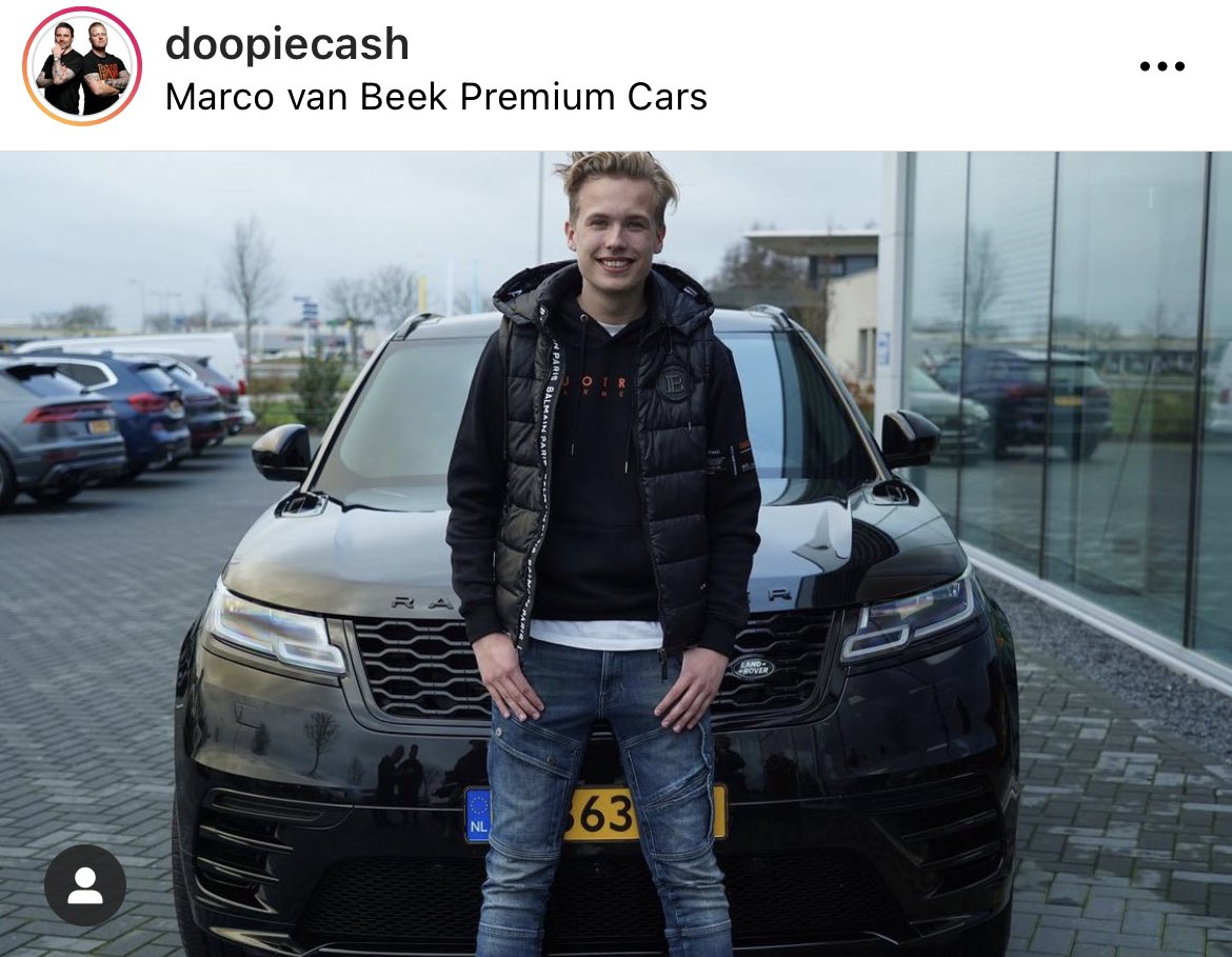 autovanbeek's tweet photo. Prachtige Range Rover Velar mogen afleveren aan jongste Cryptomiljonair van NL… #trots https://t.co/DdxLSAZ1Ve https://t.co/lCE31v90Wg