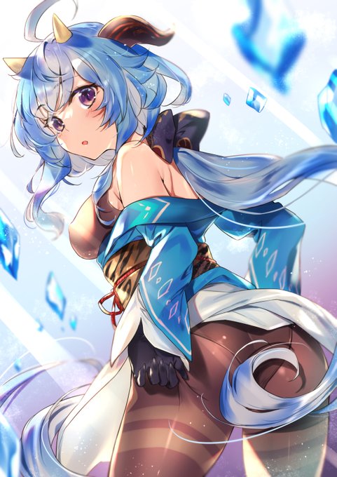 甘雨ちゃんもガチャ復刻ということで祈願絵
可愛いよ～!!欲しいよーーー!!

#原神 
#甘雨
#Ganyu 