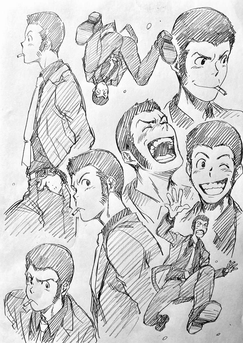 ラフ描き、ルパン三世 