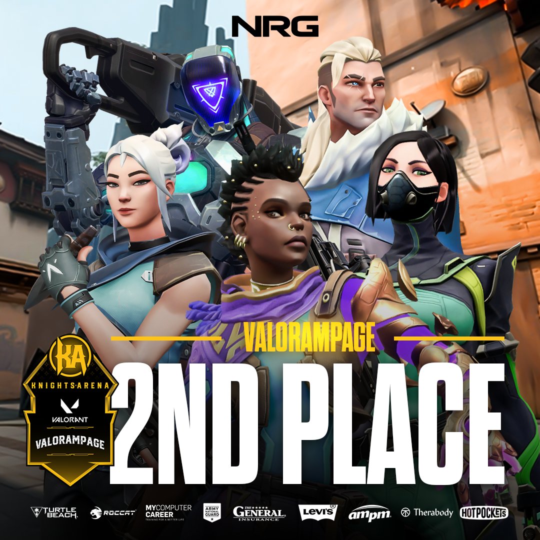NRGcurrent's tweet image. In the first event of 2022, NRG Valorant finishes the VALORAMPAGE in 2nd Place. The future is bright. #NRGFAM