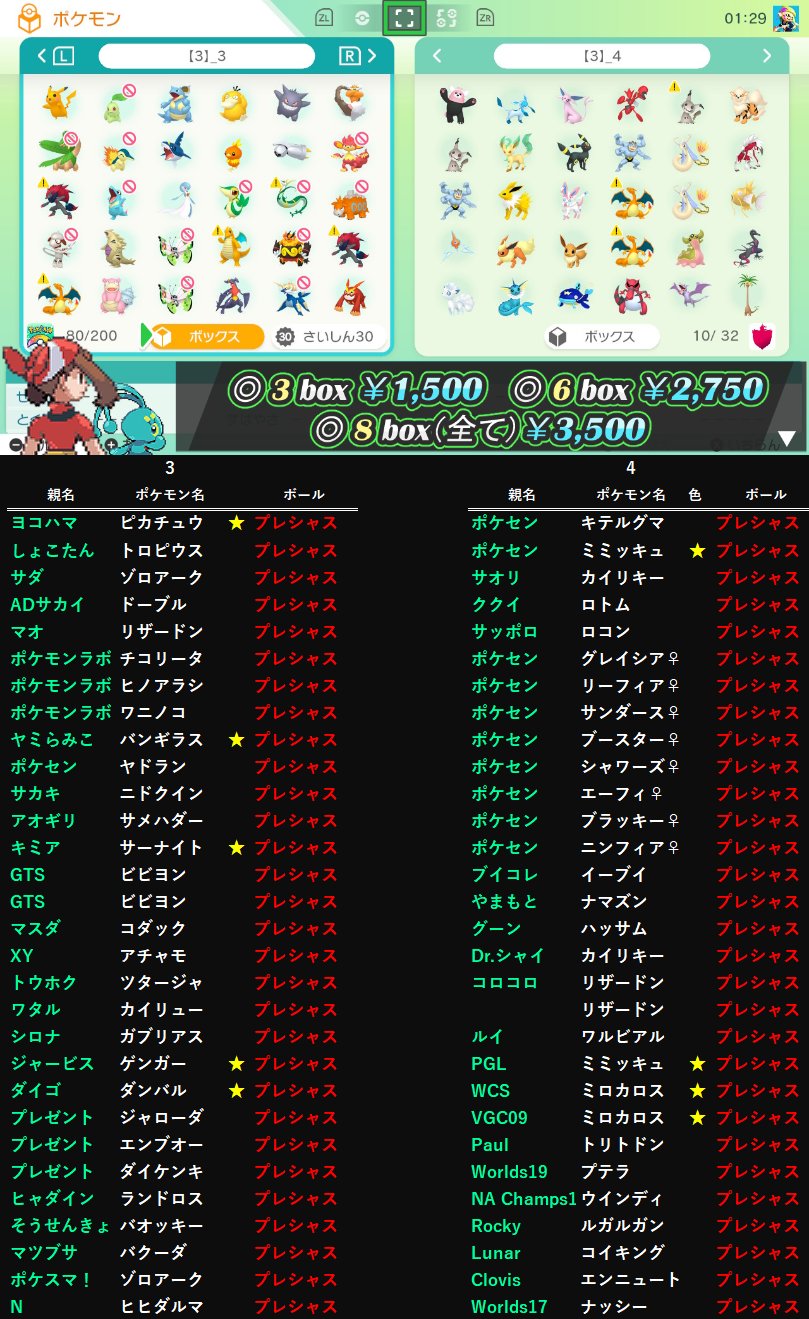 取り扱いリスト Twitter