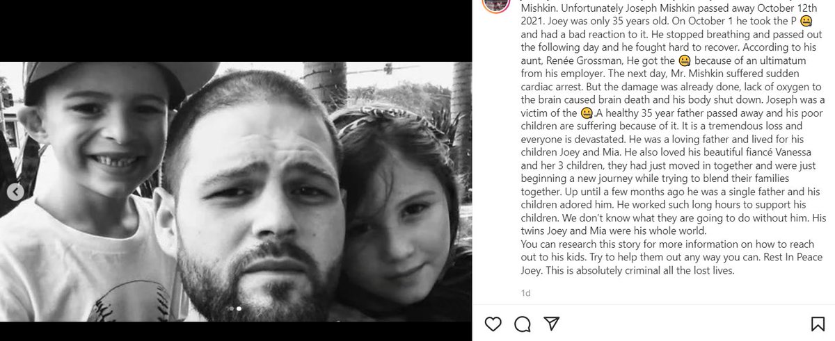 Storiesofinjury's tweet image. Joey Mishkin was only 35. 💔#ExposePfizer
