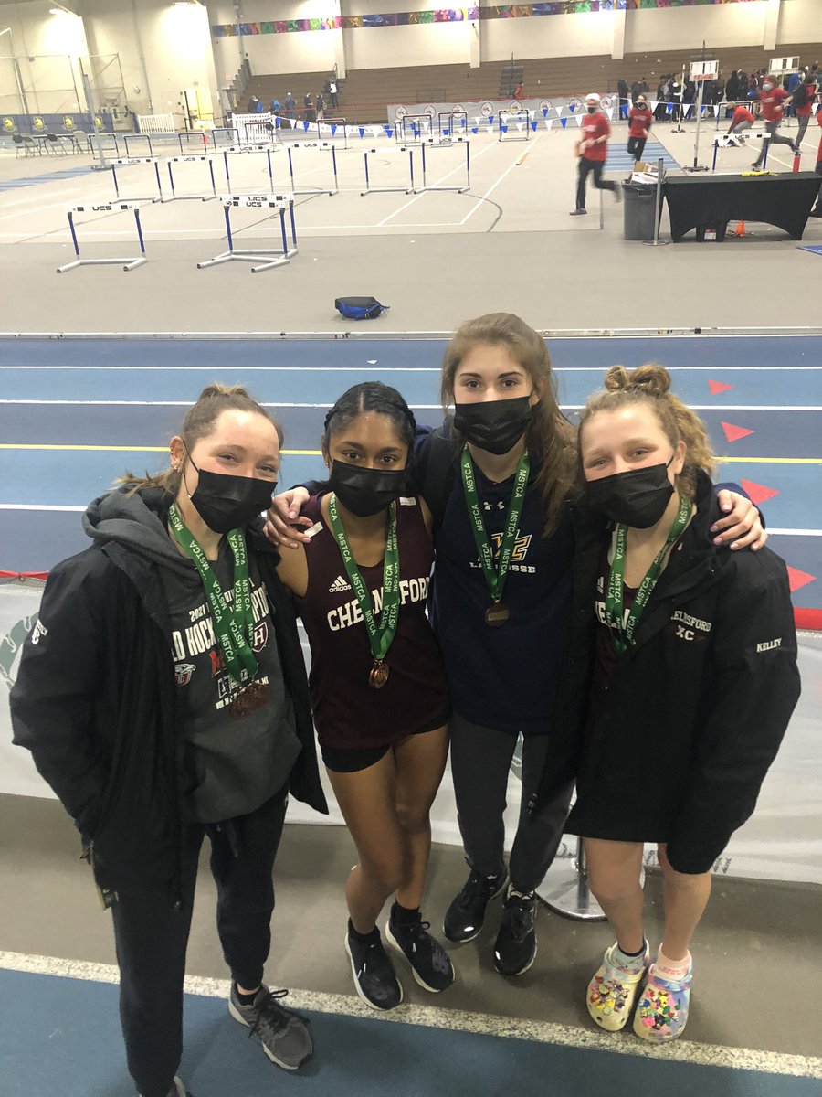 CoachGuarente's tweet photo. Last event of the night ENDS WITH A MEDAL! Way to go ladies as they went two for two in the medal department! #theyregood #greatjob #chelmsfordonthepodium https://t.co/AlqsTACysG