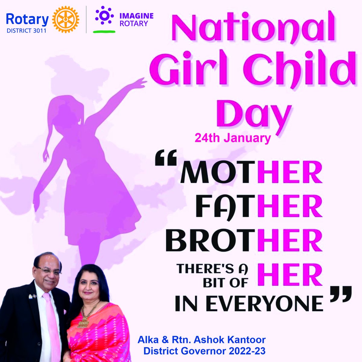 AshokKantoor's tweet photo. When you educate a girl, you educate a nation. Wishes for National Girl Child Day https://t.co/zRTrlJVjfN