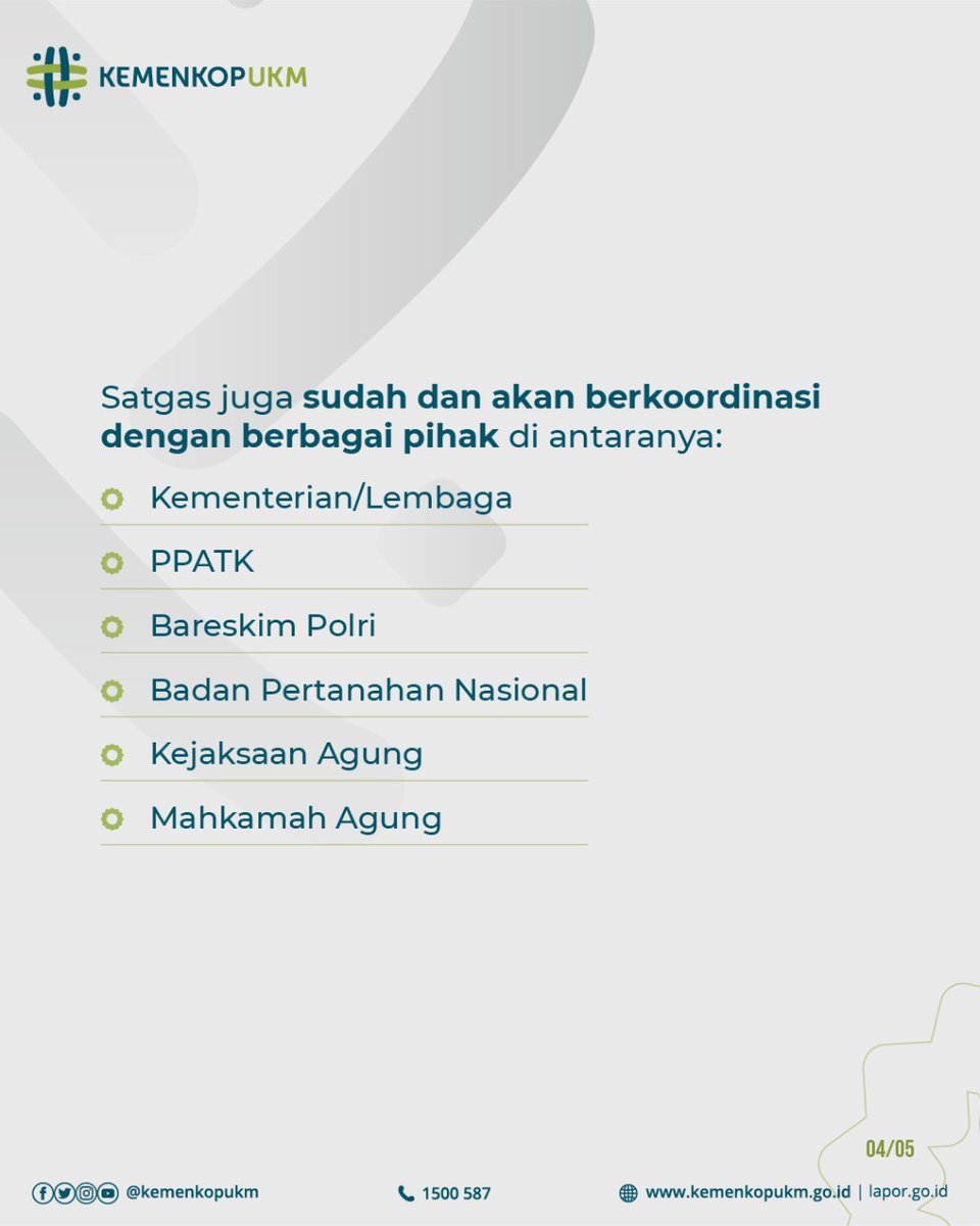 kemenkop_'s tweet photo. Ketua Satgas Penanganan Koperasi Bermasalah Agus Santoso memastikan akan meminta komitmen pengurus KSP bermasalah dan hak para anggota agar tetap terlindungi dan terjaga.

#KemenKopUKM
#UMKMBangkit
#KoperasiModern
#IndonesiaMaju https://t.co/IADnQCV8WJ