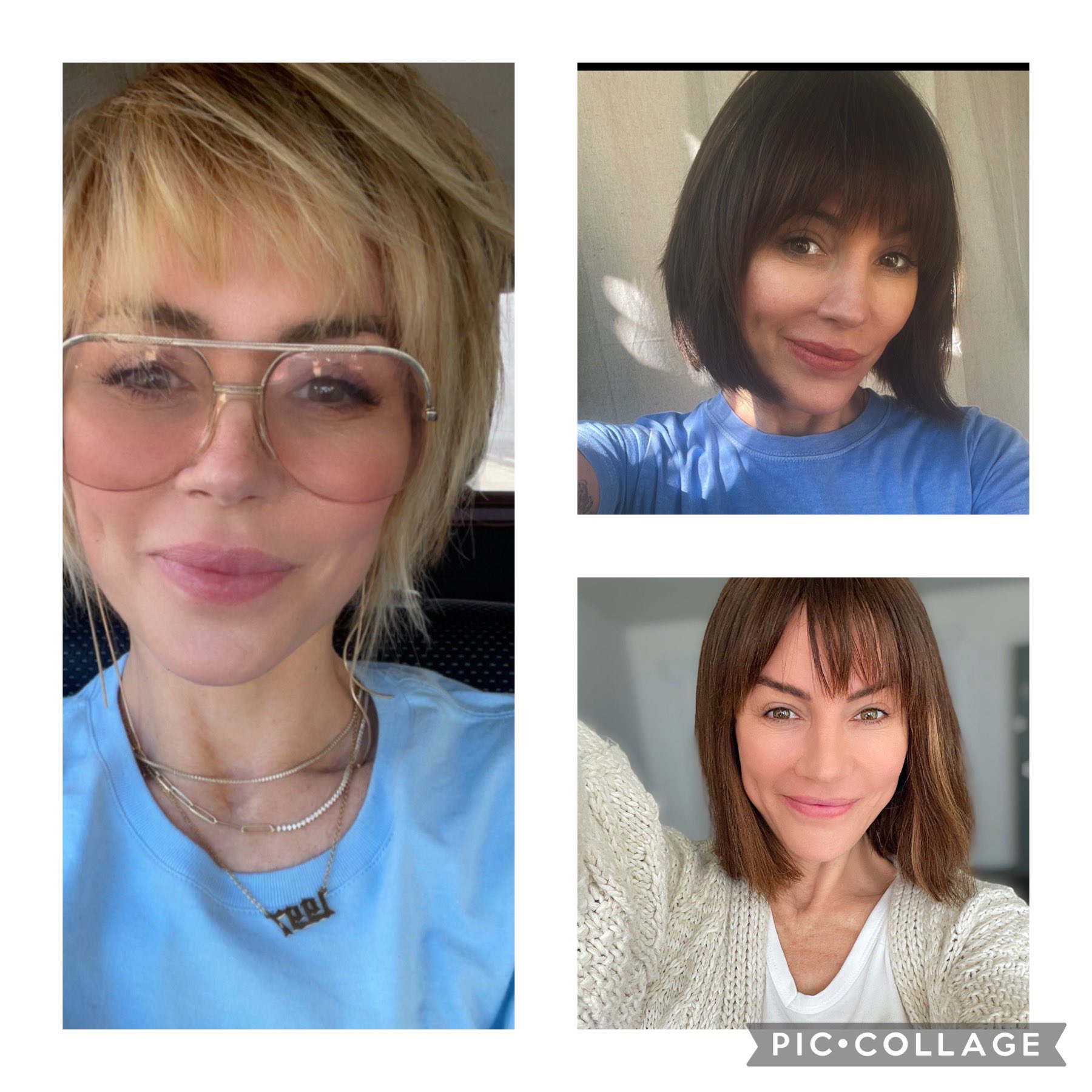 Krista Allen on X: "@aileenkelly40 Bottom pic is today! The other is closer  to where it will be when it airs next week. Super dark (the blonde grabbed  the dye so hard!)