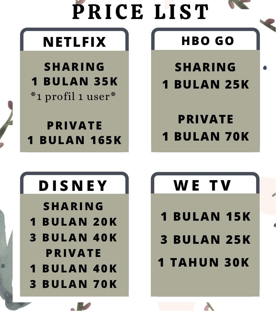 NetflixBackup's tweet image. 10 Jual Netflix Anti Hold We TV Trusted