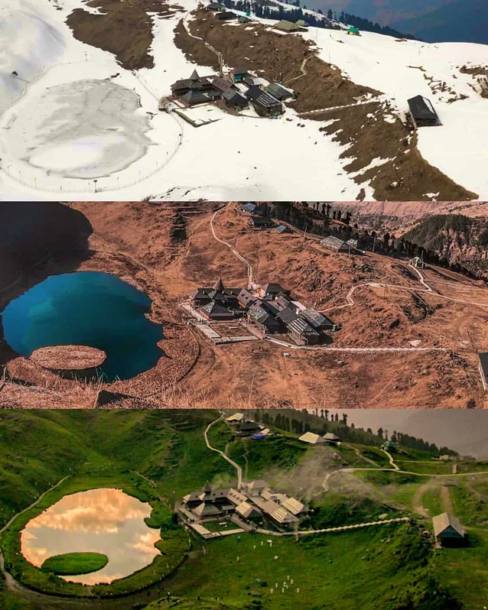 ErikSolheim's tweet photo. Incredible India 🇮🇳!
Three different seasons of Beautiful Prashar lake in  Himachal Pradesh

@Sidbakaria https://t.co/tROtXCITAj