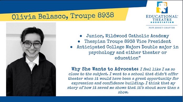 Congratulations to Maya Brown (5480) of <a href="/GCITCheetahs/">GCIT</a> <a href="/gcitThespian/">GCIT Thespian Troupe 5480</a> and Olivia Belasco (8938) of <a href="/WCAcademy_NJ/">Wildwood Catholic Academy</a> for being named the 2021 - 2022 DemocracyWorks Essay Contest Winners sponsored by NJ Thespians and <a href="/artpridenj/">ArtPrideNJ</a> !!