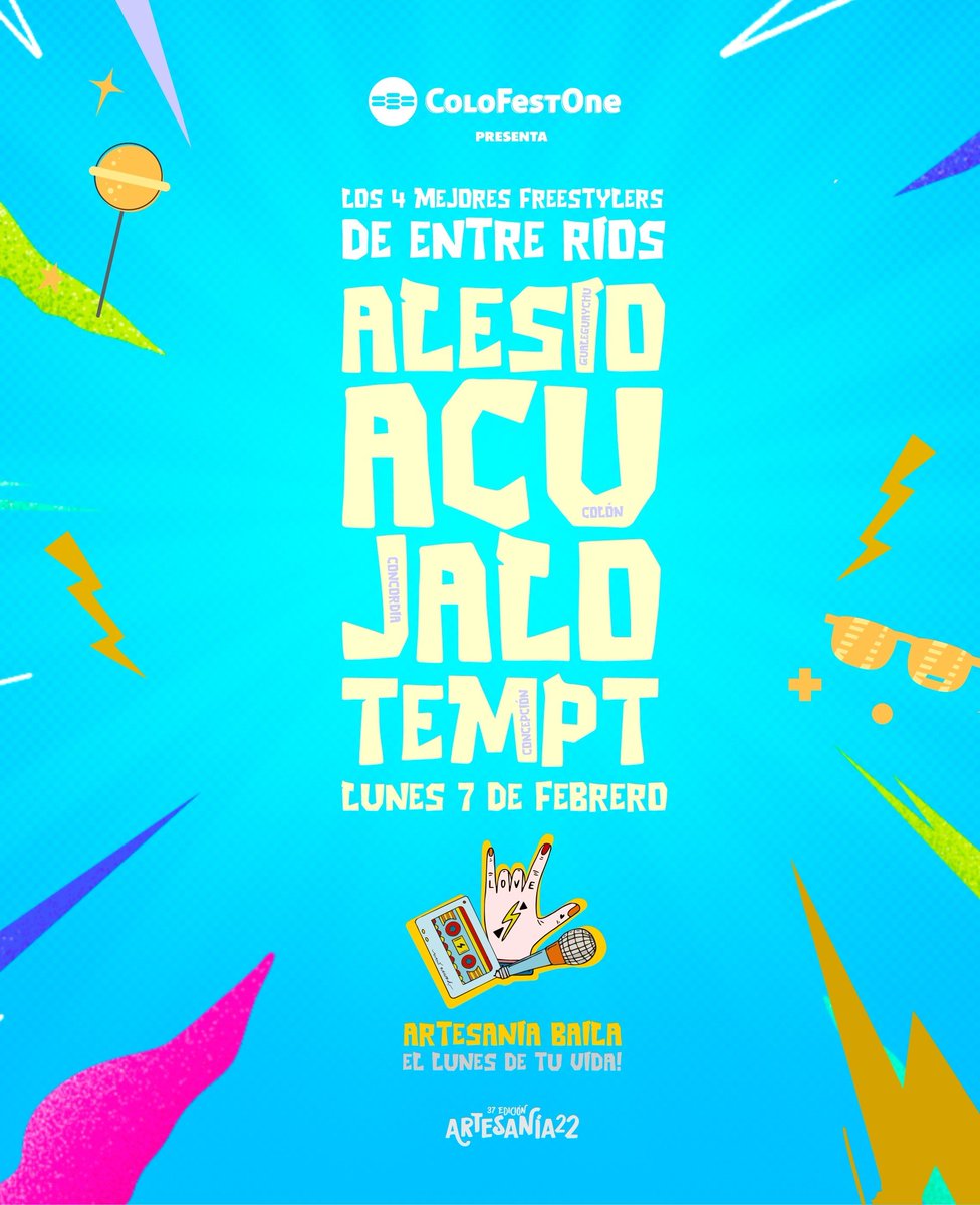 ColoFestOne's tweet photo. Estamos armando el lunes de tu vida. 
Prepárate para levantar las manos y presenciar un gran show de freestyle. 
Vuelve la Colo y vuelve en veranito. https://t.co/O9QzIHvgAM
