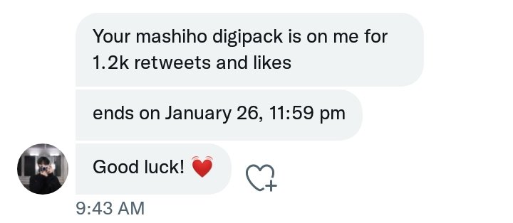 jikyufeels's tweet photo. hi teumes! i got a deal from ate @jikyupouts please help me reach 1.2k likes and rts for mashiho digipack. your like and rt is such a big help for me. tysm <33 https://t.co/AU9uXLdpEX