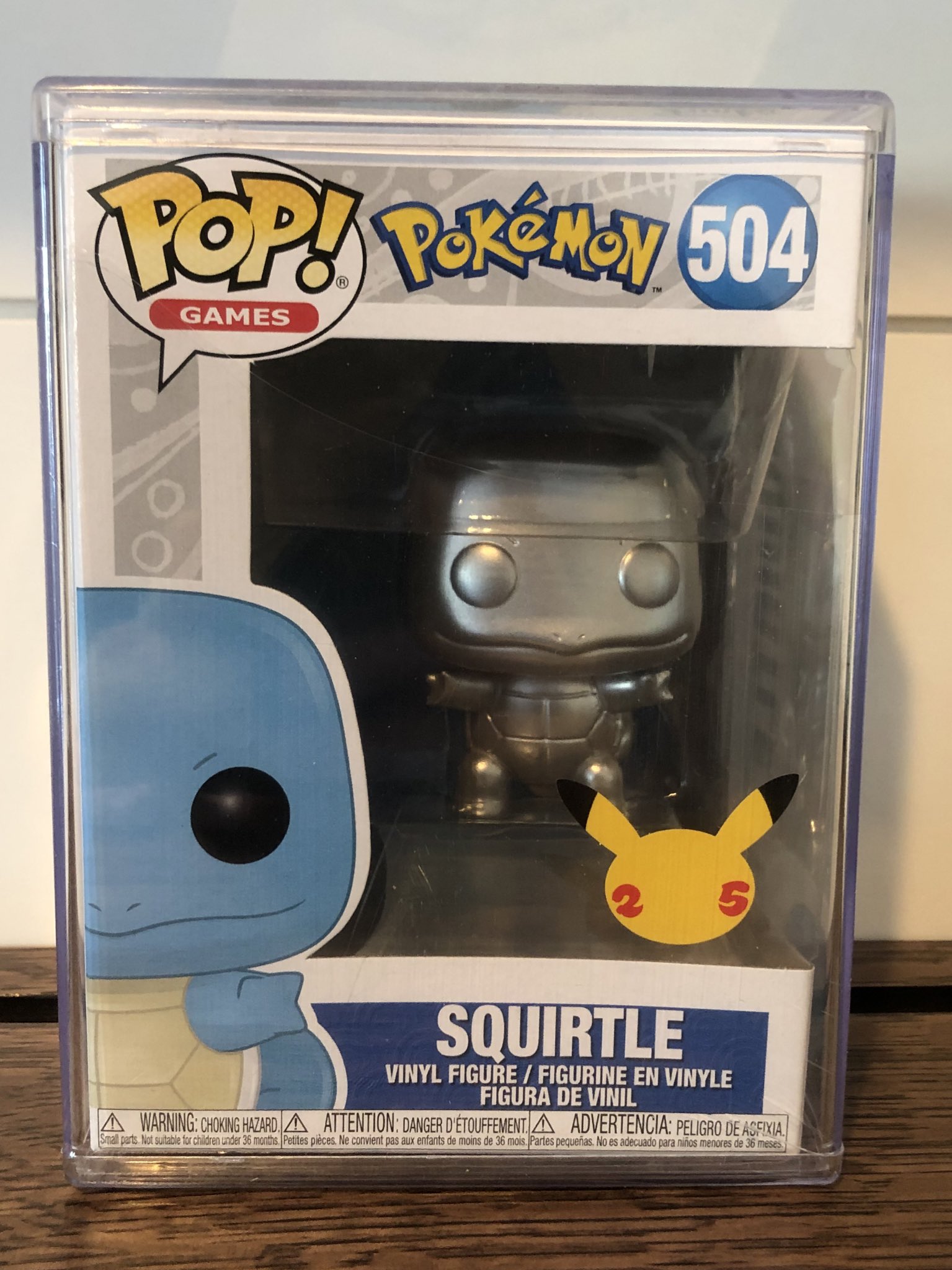 Funko POP! - Pokémon: Squirtle (Metallic) #504