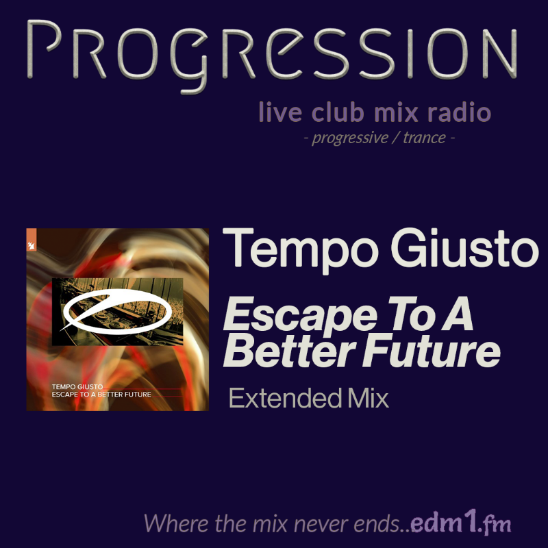 progression_1's tweet photo. I wanna escape…

Tempo Giusto - Escape To A Better Future
[Extended Mix]

A state of Trance @asot
@TempoGiusto    

#ProgressiveHouse
#WhereTheMixNeverEnds

Underground Progressive in a non-stop club mix.

And you haven't listened yet?? It's right here 👇👇