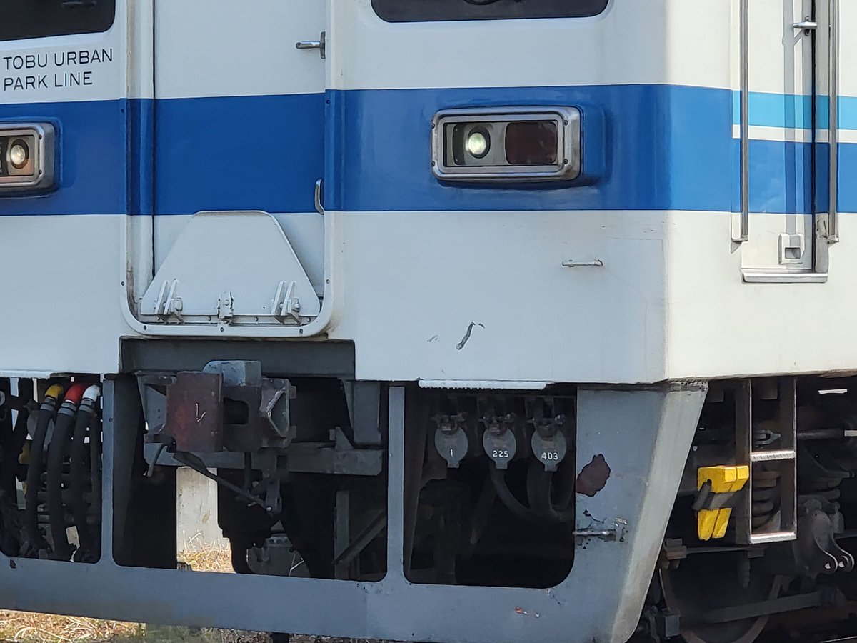 Nakonobanninn's tweet photo. 人身事故当該は、158A 8166F。
ナコ止めで10:42頃に入庫しましたが、目立った傷や汚れはありませんでした。
#東武鉄道 #東武アーバンパークライン #野田線 #人身事故 #8166F https://t.co/TUEbOJPOkg