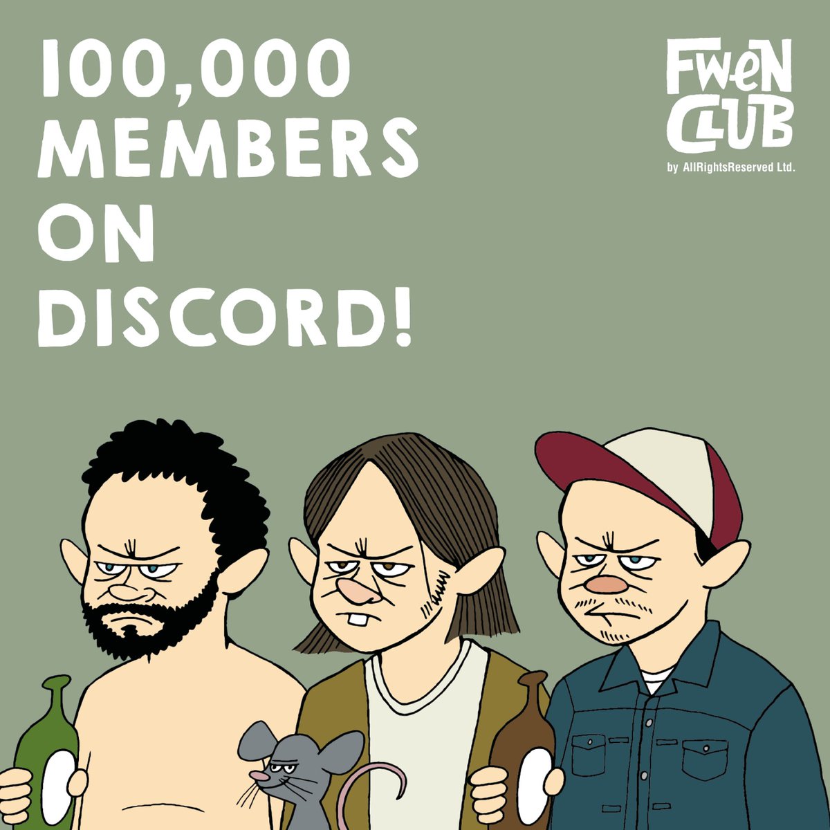 100,000 members on discord 🚀🚀 You FWENs made it !🔥🔥

- - - 
Website is live now!
yusukehanai.fwenclub.com

Join @FWENCLUB Discord for a chance to win the whitelist, link in bio.

<a href="/hanaiyusuke/">yusuke hanai</a> <a href="/fwenclub/">FWENCLUB</a> <a href="/ARR_ltd/">AllRightsReserved</a> 
#YusukeHanai #FWENCLUB #AllRightsReserved #NFT