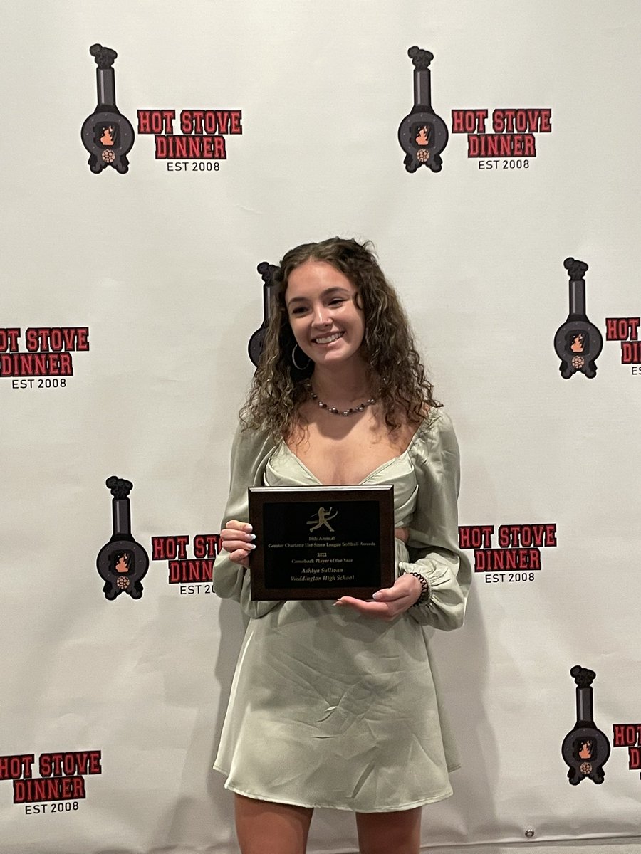did a thing, got some hardware. huge thank you to <a href="/HotStoveDinner/">Hot Stove League Baseball and Softball Awards</a> &amp; <a href="/SCSportsReport/">Tripp Roakes</a> for hosting this amazing event! could not be more thankful! <a href="/WIT_Warriors/">Weddington Softball</a> <a href="/BanditsNCBarnes/">BanditsNC18UBarnes</a>