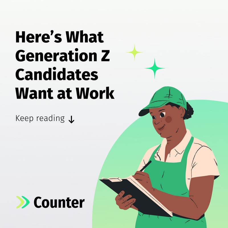 Counterhire's tweet photo. Recruiting is different for each generation, and Generation Z is no exception. 👩‍💼
https://t.co/fN31dRQKBq

#Counter #Hiring #AI #GenZJob #GenZ #OfferLetters #Interviewing #Recruitment2022 https://t.co/f7TwVg8pEF