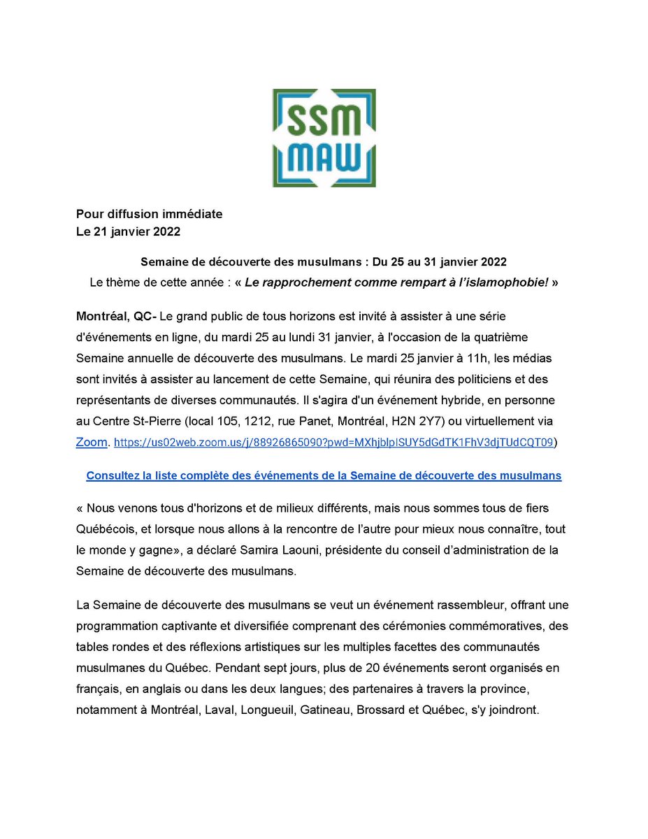 musulman rencontre montreal