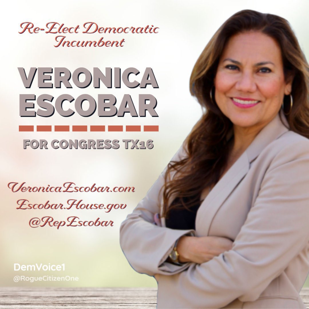 Texas!  You’ve got the primary election coming up on March 1.

Here are some great Dem candidates that need your support to be able to work for you.

@Lizzie4Congress #TX7
@RepEscobar #TX16

Volunteer, donate, vote!

#DemVoice1