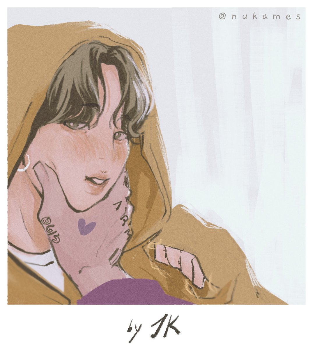 nukames's tweet photo. by JK 💛                                         by JM 💜 https://t.co/1cCGiVmLLo
