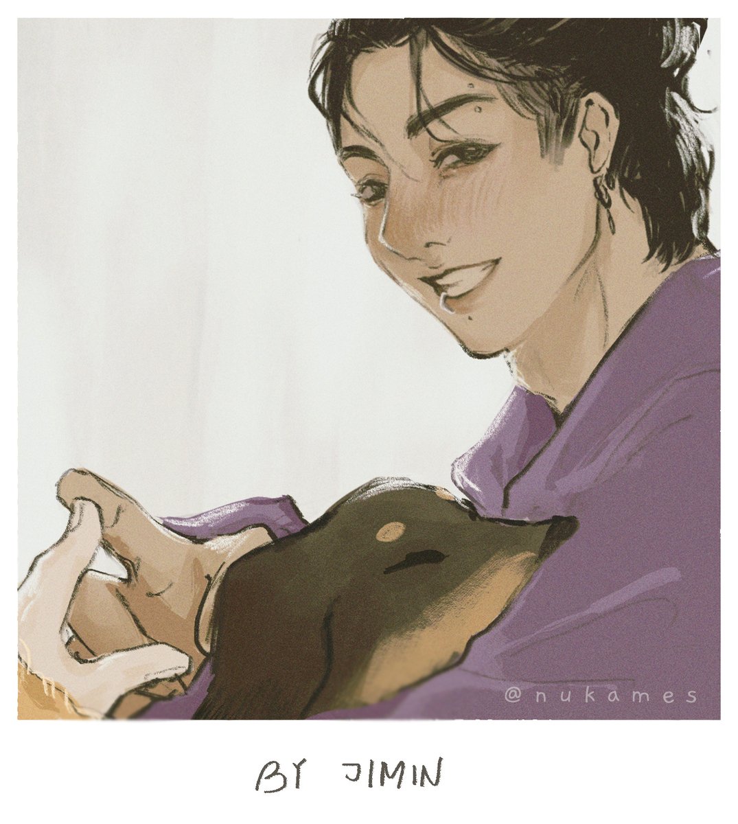 nukames's tweet photo. by JK 💛                                         by JM 💜 https://t.co/1cCGiVmLLo
