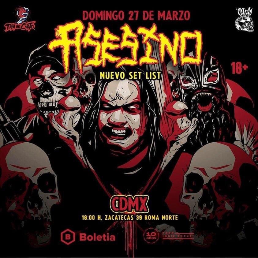 Clinic Diafragma (@clinicdiafragma) on Twitter photo <a href="/lacafeinacdmx/">LA CAFEINA | #CDMX | SHOWS2022</a> presenta #asesino en el Foro Indie Rocks de la #CDMX: Domingo 27 de marzo 2022. Boletos a la venta a través de Boletia: …esino-en-foro-indie-rocks.boletia.com
Precio: $650 pesos. 20:00 hrs. <a href="/lacafeinacdmx/">LA CAFEINA | #CDMX | SHOWS2022</a> presenta #asesino en el Foro Indie Rocks de la #CDMX: Domingo 27 de marzo 2022. Boletos a la venta a través de Boletia: …esino-en-foro-indie-rocks.boletia.com
Precio: $650 pesos. 20:00 hrs.