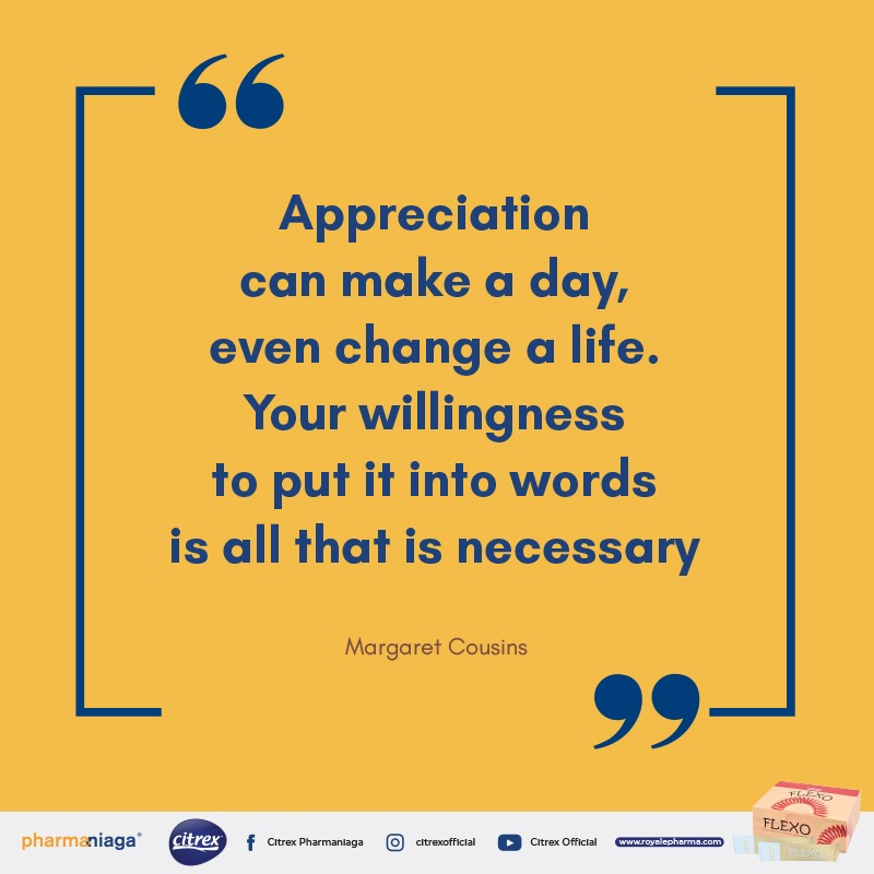 pharmaniaga_bhd's tweet photo. A person’s greatest emotional need is to feel appreciated. A simple way to make someone’s day is by thanking them. ❤️

#DIRAMonday #quoteoftheday https://t.co/eFiNzqgzjY
