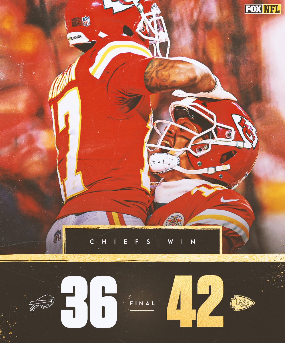 WHAT A GAME!!!

The <a href="/Chiefs/">Kansas City Chiefs</a> get the OT win at home and are headed back to the AFC Championship for the FOURTH straight year! #ChiefsKingdom