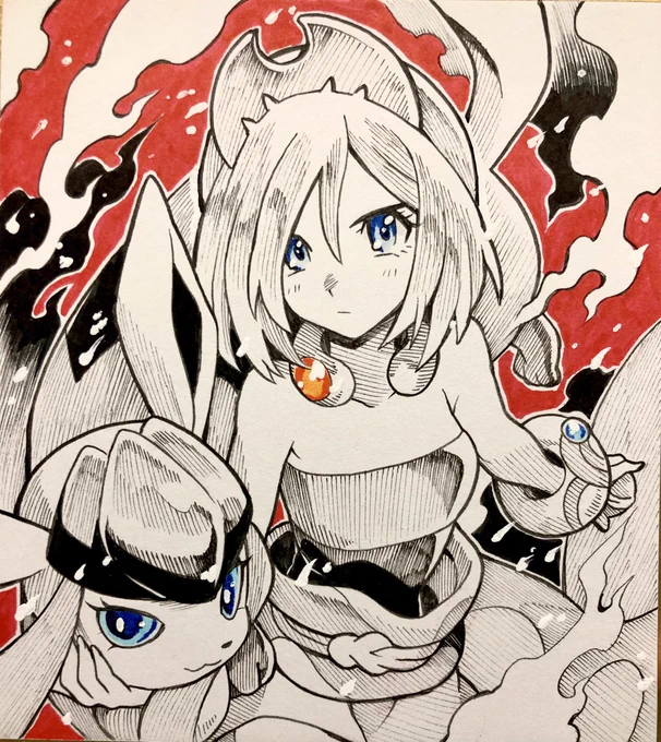シンジュ団リーダー、カイ🗻❄️️
コンゴウ団リーダー、セキ🕐🌿

アルセウス発売まであと少し!!
 #ポケモンイラスト 
 #LegendsArceus 