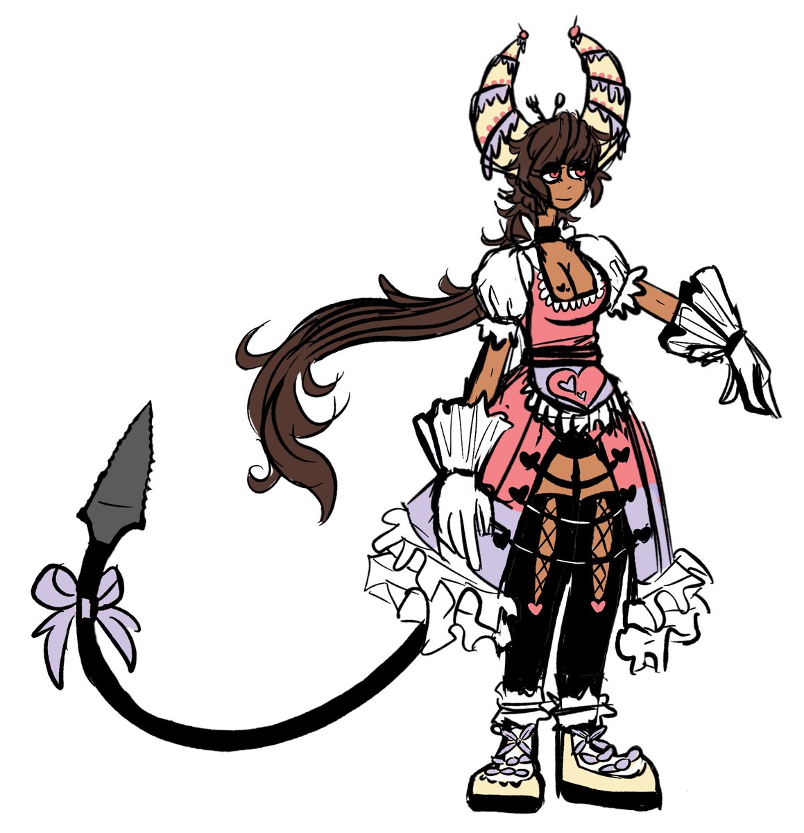 Team6x111's tweet photo. Grey (@popcorn_goddess) designed Sarai! Here's the ref of her, as well as memes and then the first ever iteration of her! https://t.co/AJkpTY06qM