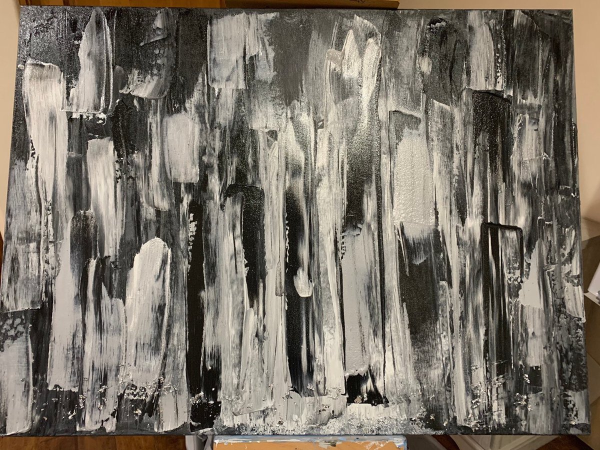 DrJAllenPT's tweet photo. Excited to share this item from my #etsy shop: Black &amp; White Symphony- 30"x40" Original Art https://t.co/pLr4EHRNVT https://t.co/UWYTMYNzI7