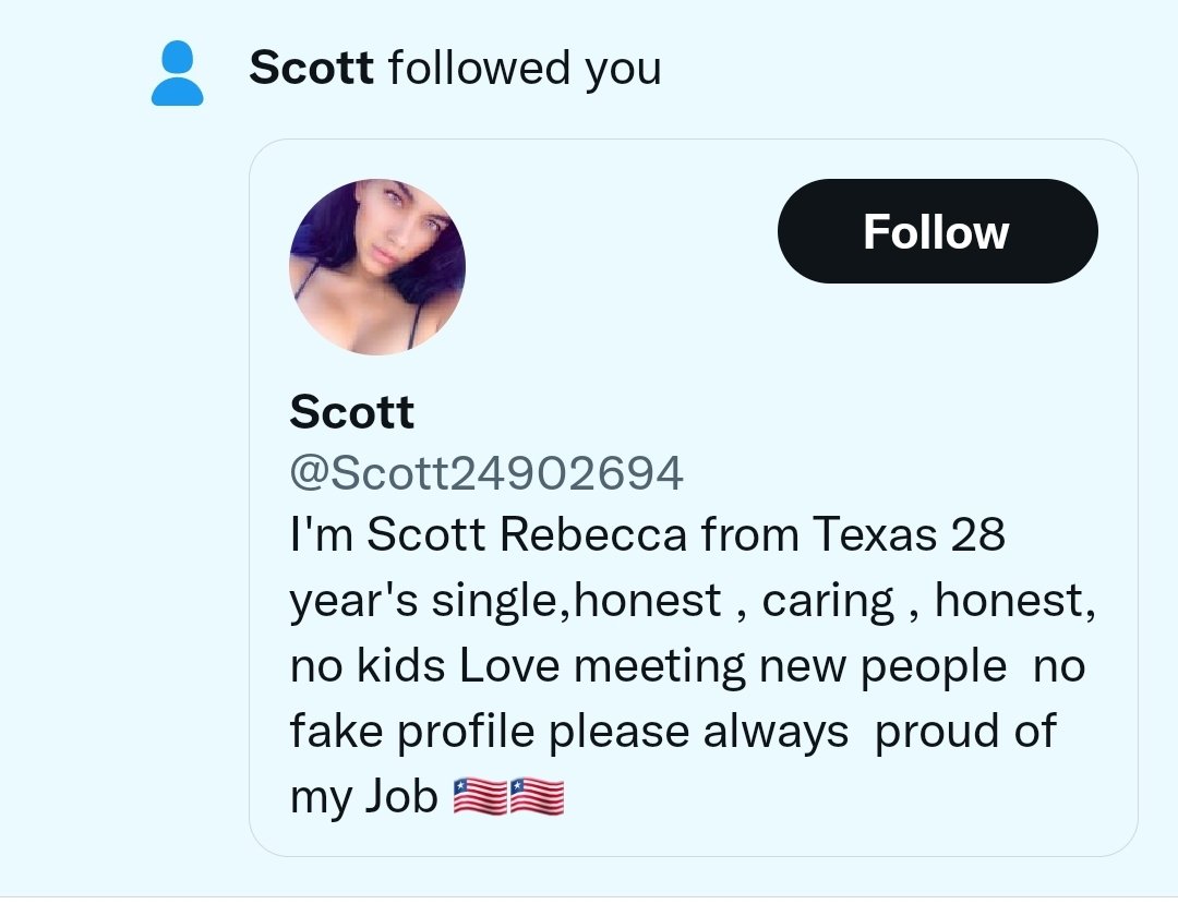 Oh yeah, all true Americans post their last name first and tell you twice that they're honest. 🙄 #blockedbot