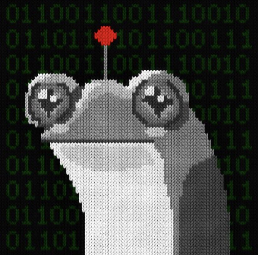 #algofam $algo I’m giving away 4 frogbot #nfts from the famed <a href="/AlgoKnitter/">akpepe.algo</a>. To enter 
-like 
-follow <a href="/RyanShi15074897/">The Shrimpboat Cap’n™️</a> <a href="/AlgoKnitter/">akpepe.algo</a> 
-tag 2 friends and retweet

4 winners selected in 24.