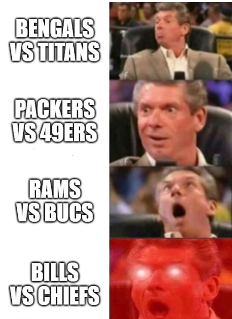 Covers's tweet photo. Divisional Weekend. https://t.co/jpQVwJlNFJ