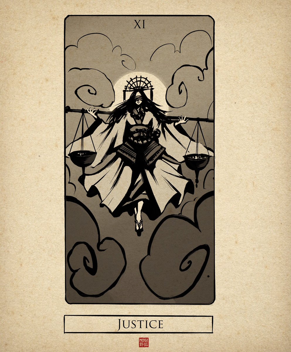 NogiSanArt's tweet photo. Tarot XI : Justice https://t.co/GBptENSnWE