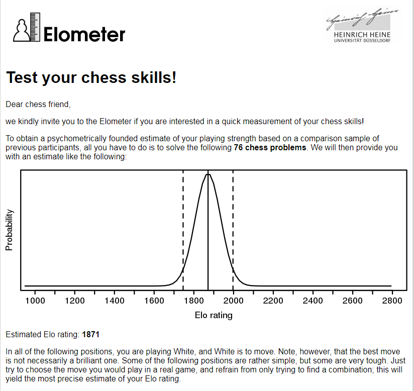 Boris Avrukh on X: I am very curious how many chess players have used this  web page  and how close the result (rating) to the  real one? We kindly invite you