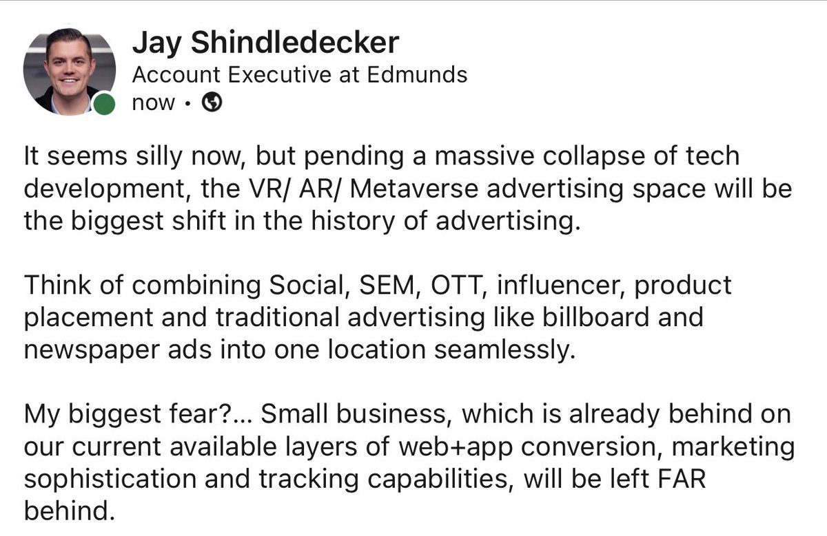 jaydecker_'s tweet image. What’re your thoughts? #web3 #metaverse #advertising #VR #ar