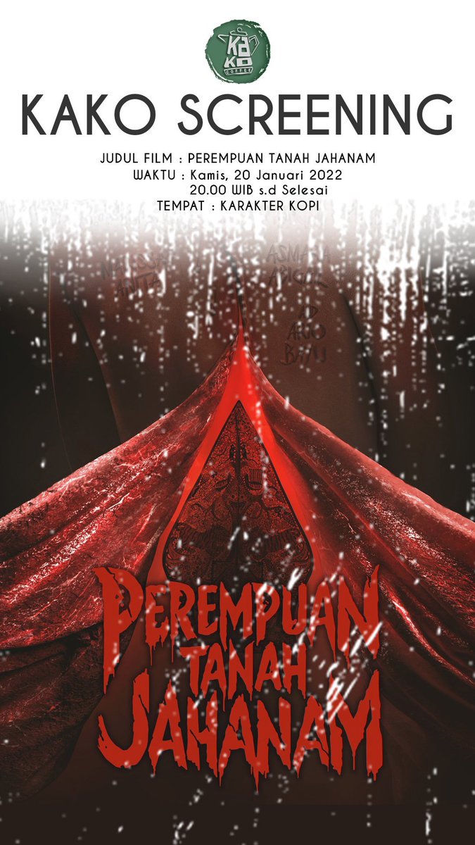 KAKOCoffee's tweet image. Selamat Hari Senin, 
Coba absen siapa yang hadir di Kako Screening kemarin!
Next, enaknya nonton film apa, yaa?🤔