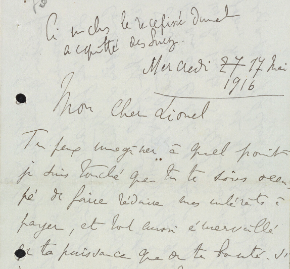 One of my very dedicated students <a href="/ArtsUnimelb/">Faculty of Arts</a> last semester carefully translated all the intricate financial terms in a 1916 <a href="/CorrProust/">Corr-Proust</a> letter from Proust to his financial advisor, Lionel Hauser.

Original letter: proust.elan-numerique.fr/letter/03100

Translation: corrproust.web.illinois.edu/wiki/index.php…